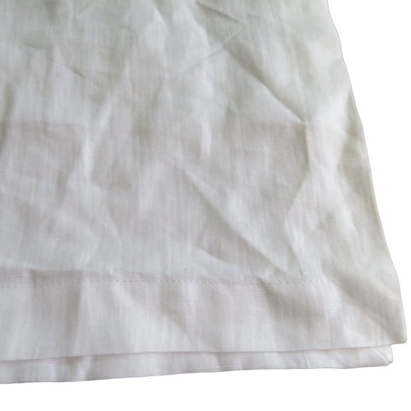 Le Telerie Toscane Italy White Linen Table Runner 17 x 108 New Open Package - Picture 9 of 10